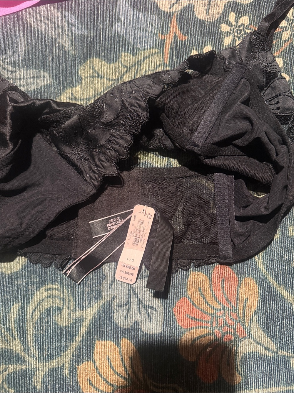 Pink & Black Lace Bralette Set - Women Intimates - Picture 2 of 3